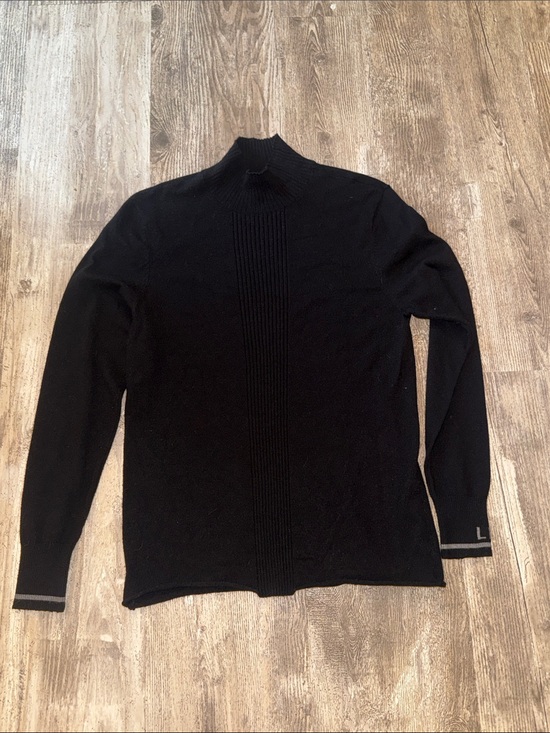 Liv Outdoor Sweaters - Women's Black Turtleneck Ribbed Sweater